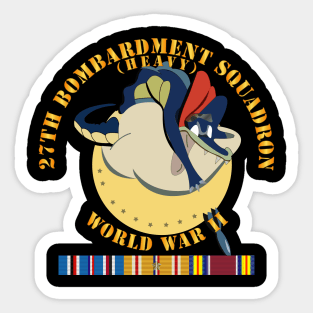 27th Bombardment Squadron - WWII w PAC SVC Sticker